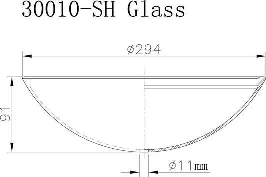 Frosted Glass for Ceiling Fan or Light Fixture