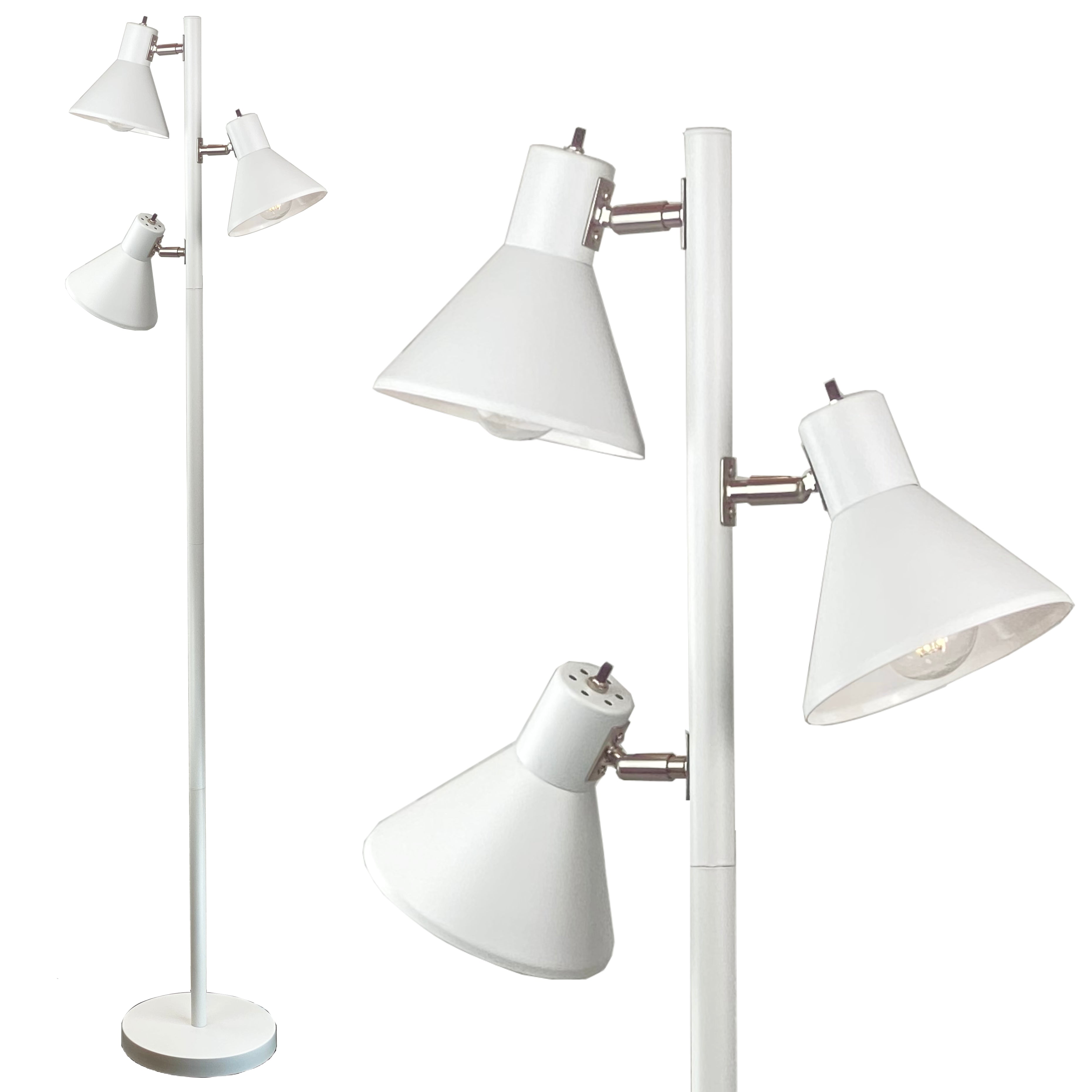 Multi Head Floor Lamp with 3 Adjustable Reading Lights