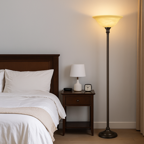 Alabaster Glass Floor Lamp Shade Replacement – 12”