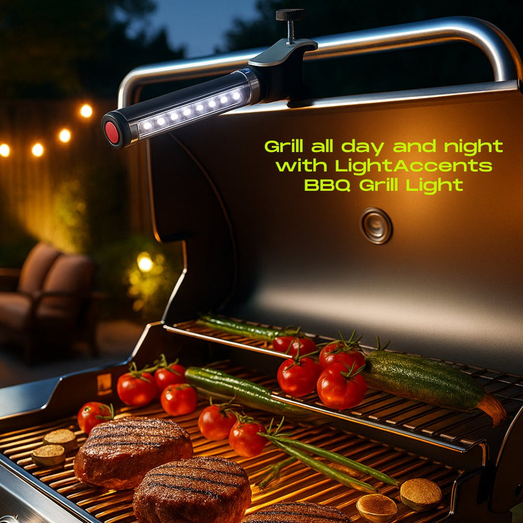 Barbecue Grill Light – Battery Operated LED with Adjustable 180° Aluminum Clamp