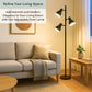 Multi Head Floor Lamp with 3 Adjustable Reading Lights