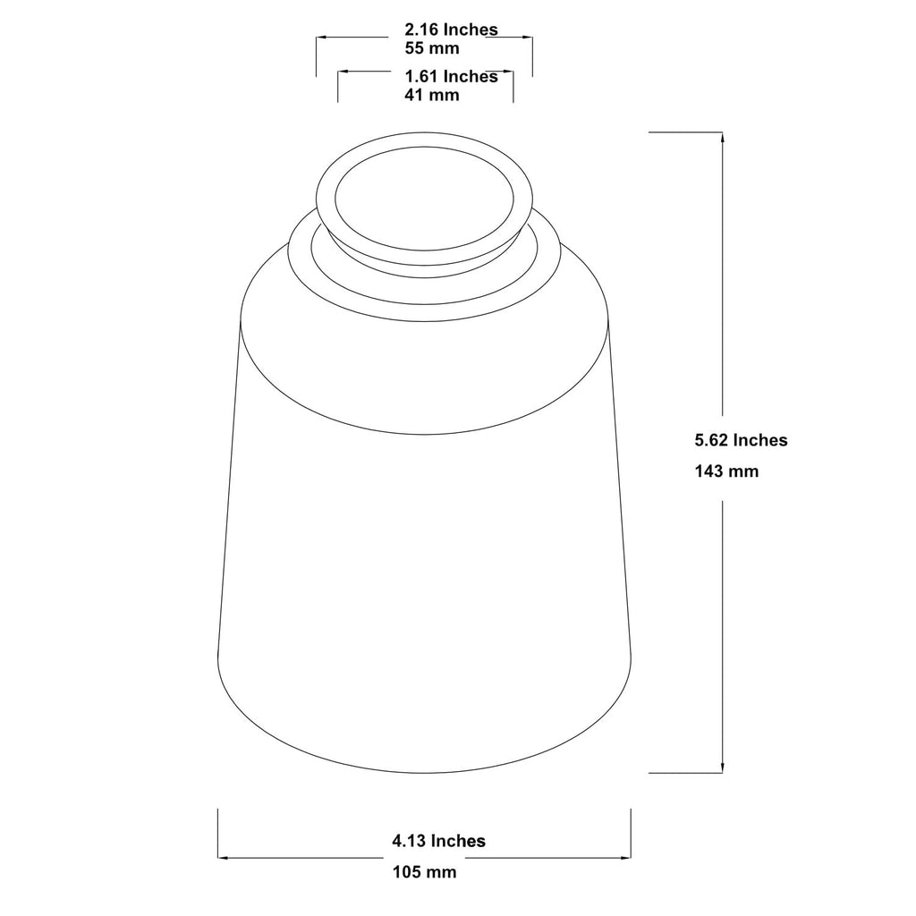 Ceiling Fan Glass Lamp Shades – 4 Pack