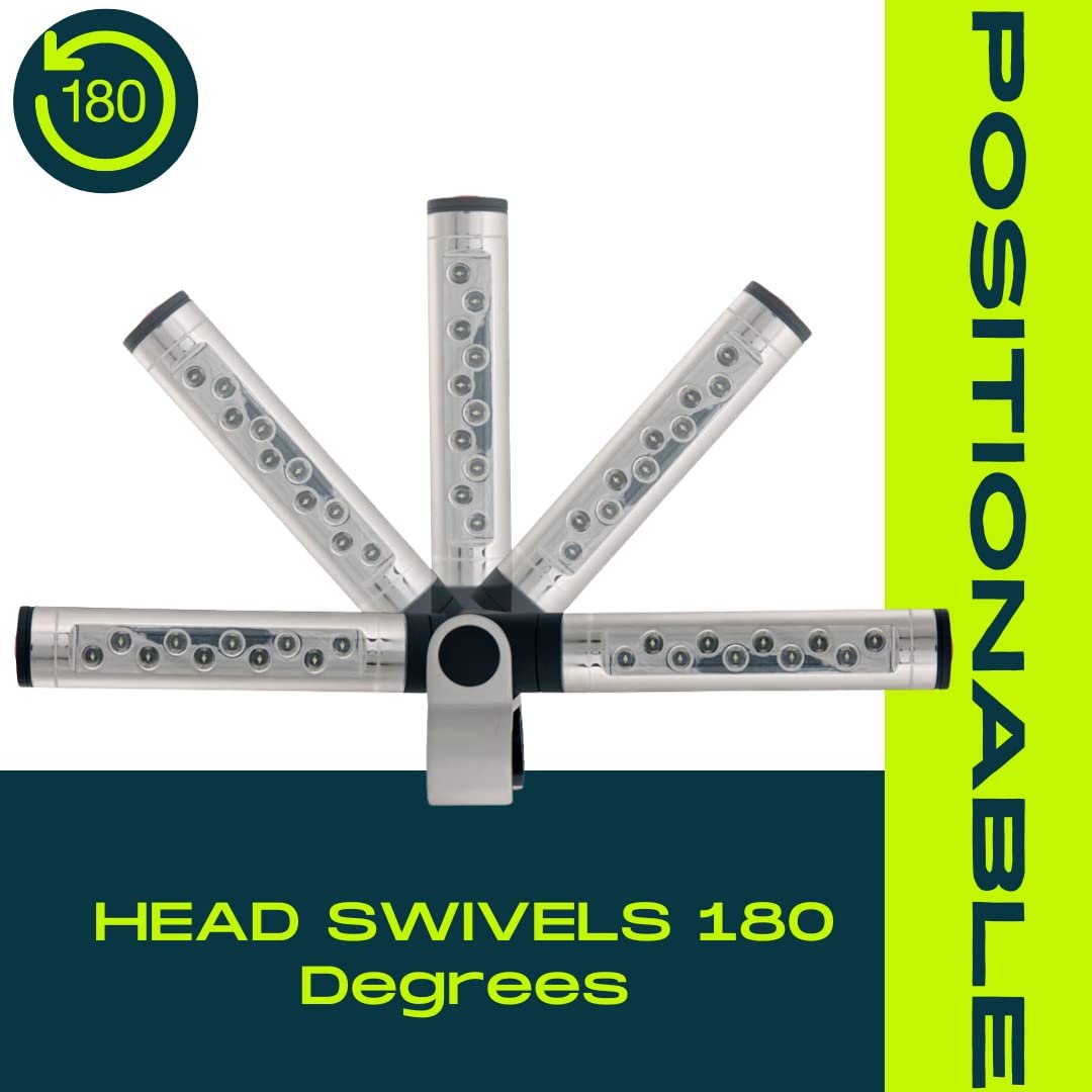 Barbecue Grill Light – Battery Operated LED with Adjustable 180° Aluminum Clamp