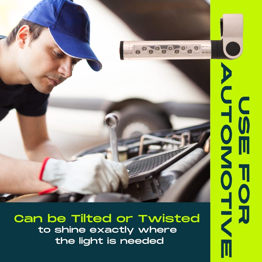 Barbecue Grill Light – Battery Operated LED with Adjustable 180° Aluminum Clamp