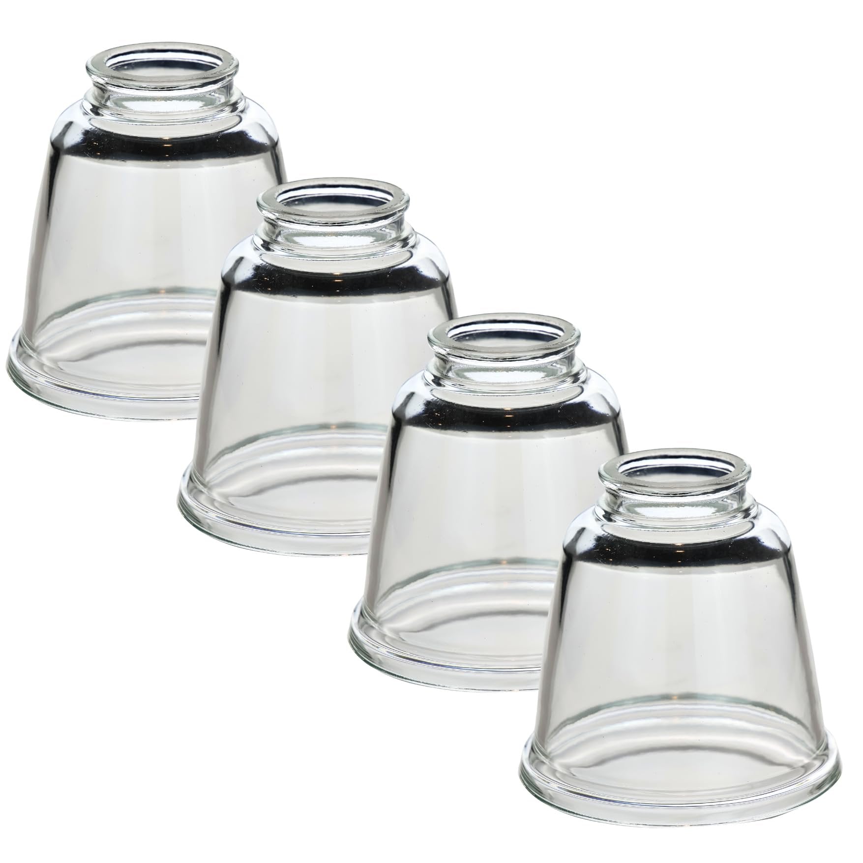 Ceiling Fan Glass Lamp Shades – 4 Pack