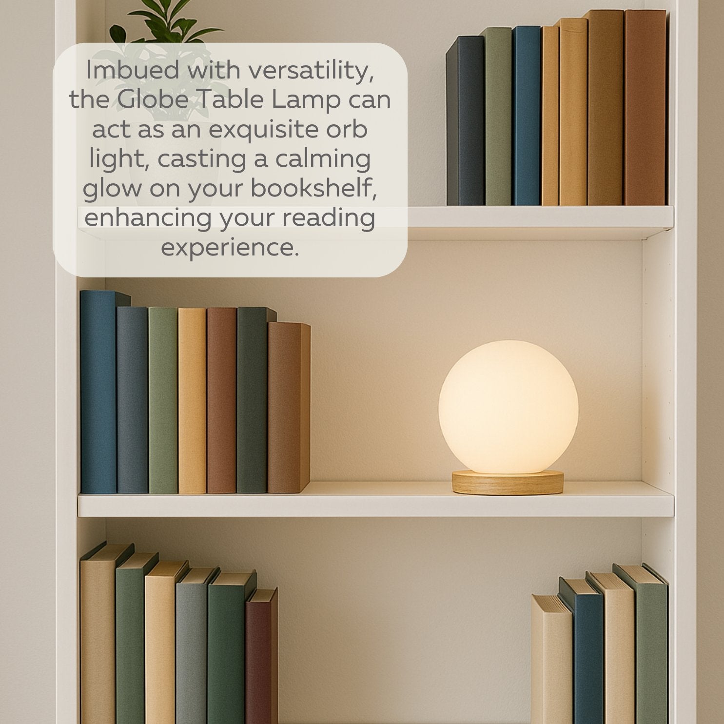 LIGHTACCENTS Square Lamp Accent Light Cube: Felix Glass Cube Table Lamp with 6W 2700K LED Bulb Included - Wooden Base Nightstand Cube Light for Bedside, Accent Lamp with Glass Shade