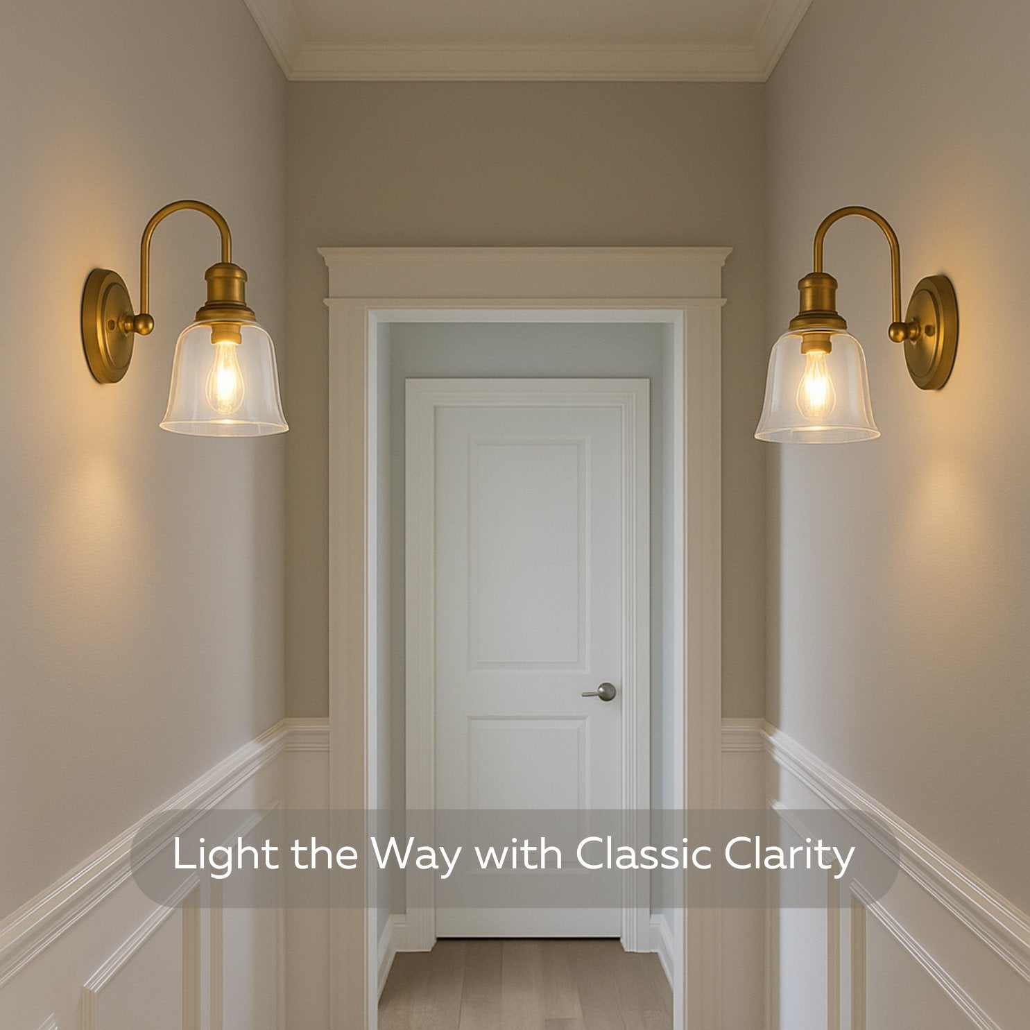 Ceiling Fan Glass Lamp Shades – 4 Pack