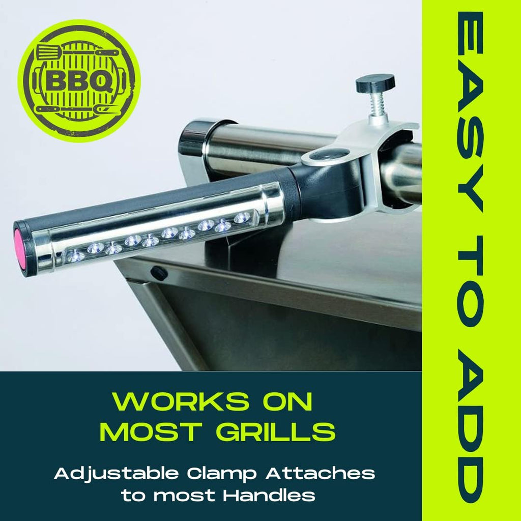 Barbecue Grill Light – Battery Operated LED with Adjustable 180° Aluminum Clamp