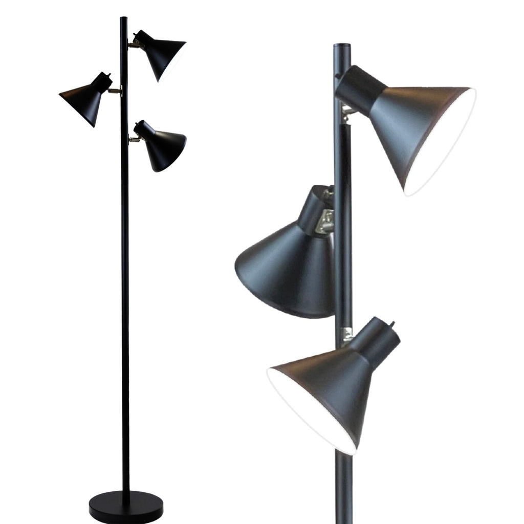 Multi Head Floor Lamp with 3 Adjustable Reading Lights