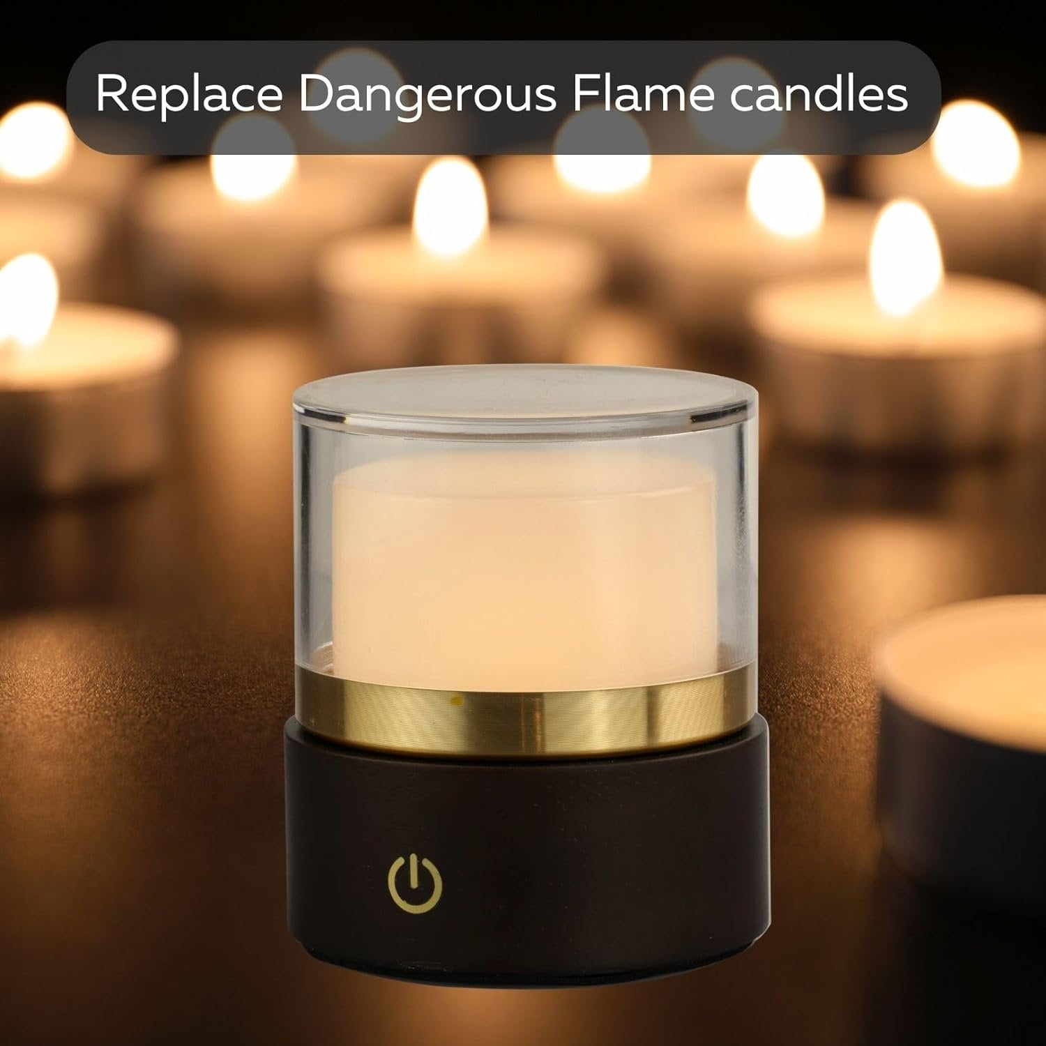 Aurora Rechargeable Cordless Table Lamp – Dimmable LED Lamp for Indoor/Outdoor Dining – Portable Wireless Battery Powered Table Light for Bedroom, Patio, or Living Room