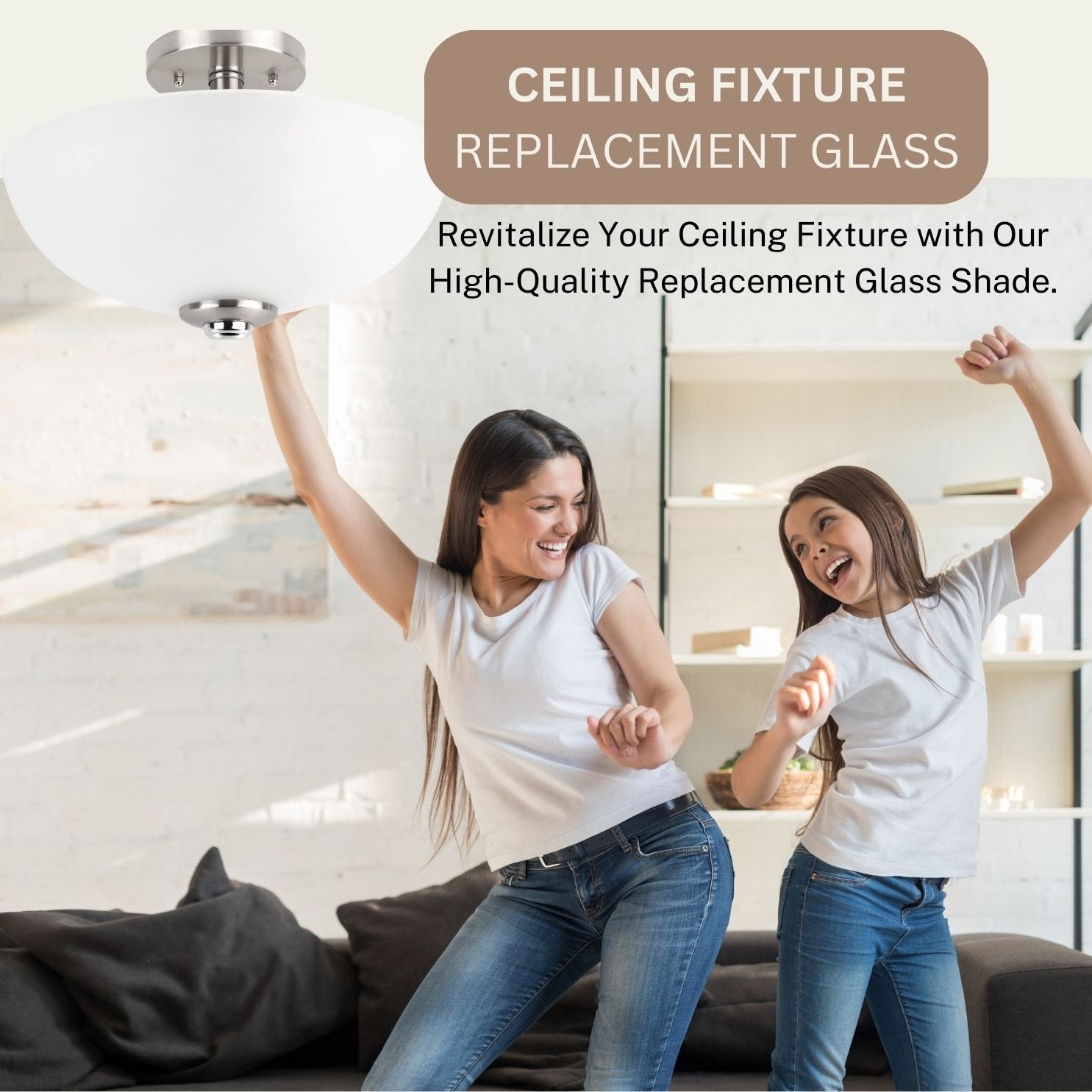 Frosted Glass for Ceiling Fan or Light Fixture