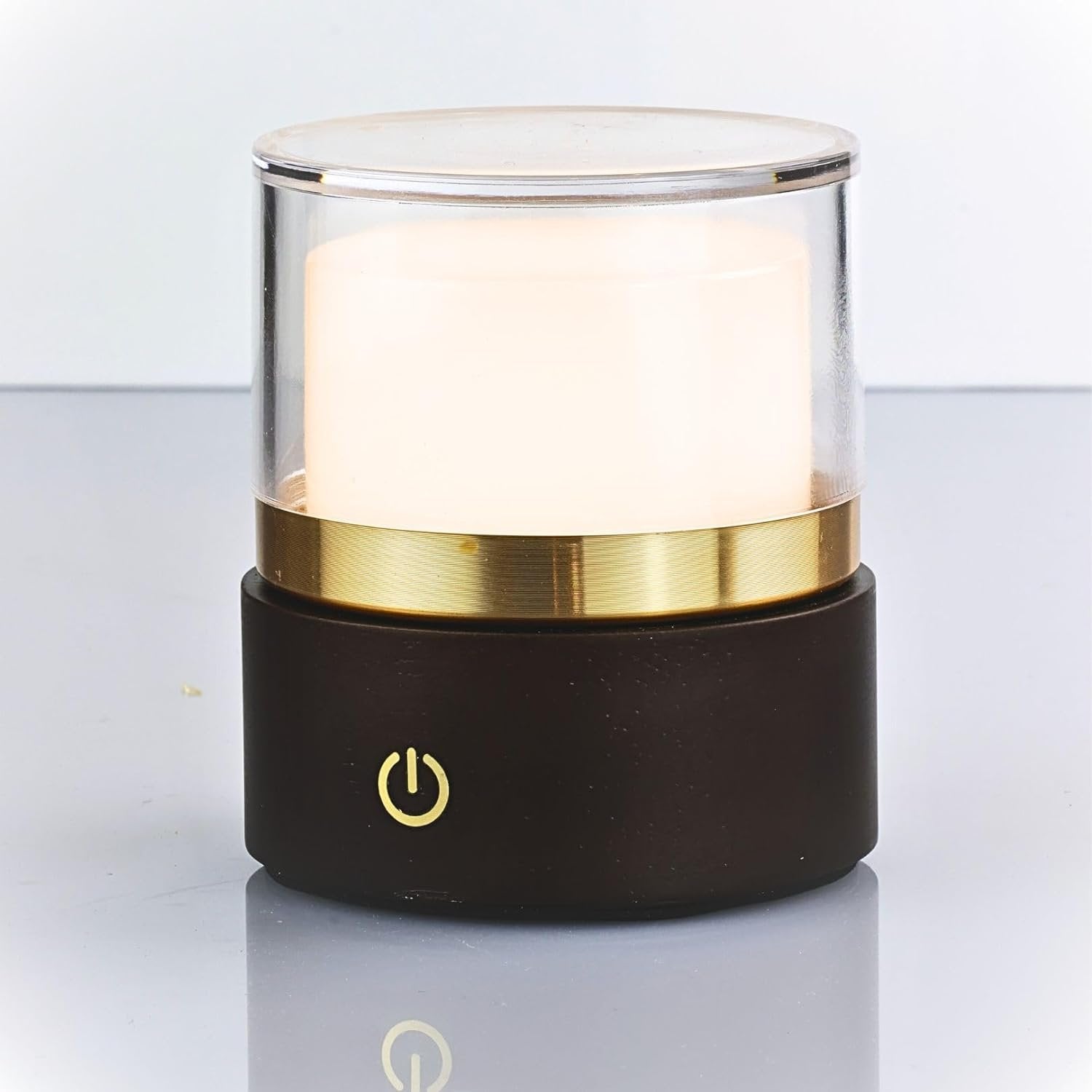 Aurora Rechargeable Cordless Table Lamp – Dimmable LED Lamp for Indoor/Outdoor Dining – Portable Wireless Battery Powered Table Light for Bedroom, Patio, or Living Room