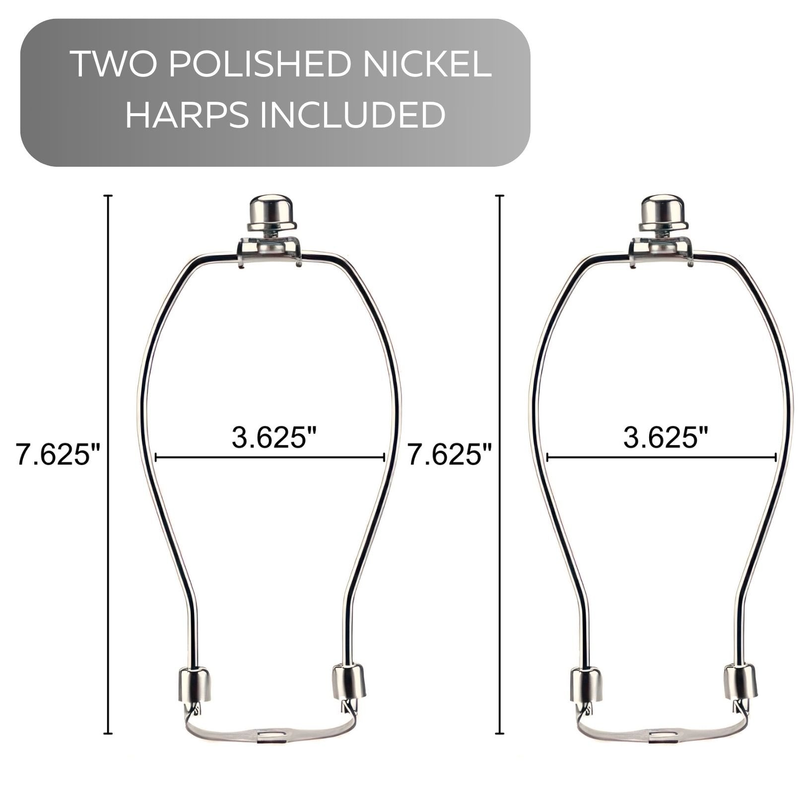 Lamp Shades For Table Lamps - Hand-Crafted Natural Linen Fabric (10" Top x 12" Diam x 9" Tall)- Fits Most Light Fixtures Nickel Spider Harp Included - Beige Linen Fabric with Nickel Finish (2-Pack)