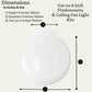 Ceiling Fan Light Covers – Opal White Glass Globes for Ceiling Fan or Flush Mount Lights – Replacement Glass Lamp Shades, Easy to Install Fan Light Globe Replacement